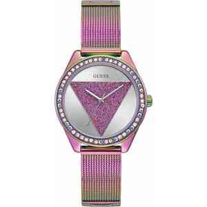 GUESS Analógové hodinky 'TRI' ružové zlato / biela / svetlofialová / svetlofialová vyobraziť