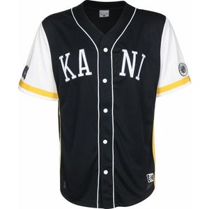 Karl Kani Tričko 'College Baseball' biela / žltá / tmavomodrá vyobraziť
