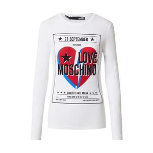 Love Moschino Tričko zmiešané farby / biela vyobraziť