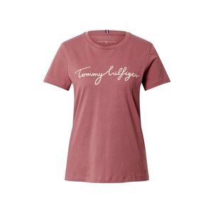 TOMMY HILFIGER Tričko pastelovo červená / biela vyobraziť