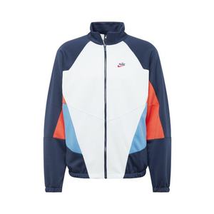 Nike Sportswear Športová bunda 'Heritage' svetlomodrá / námornícka modrá / šedobiela / koralová vyobraziť