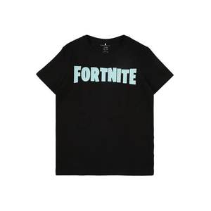 NAME IT Tričko 'Fortnite' modrozelená / čierna vyobraziť