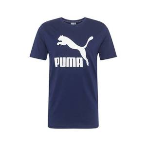 PUMA Funkčné tričko 'Classics Logo' tmavomodrá / biela vyobraziť