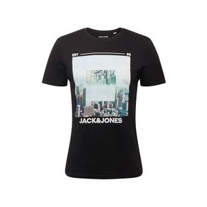 JACK & JONES Tričko 'BARISTA' čierna / biela / zmiešané farby vyobraziť