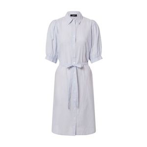 SISTERS POINT Košeľové šaty 'ILINA' biela / dymovo modrá vyobraziť