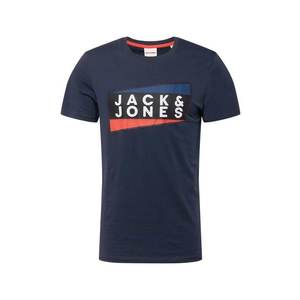 JACK & JONES Tričko 'COSHAUN' námornícka modrá / biela / červená / modrá vyobraziť