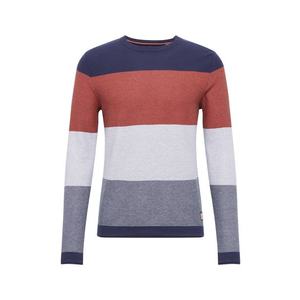 JACK & JONES Sveter 'Flame' modrá melírovaná / námornícka modrá / červená melírovaná / biela vyobraziť