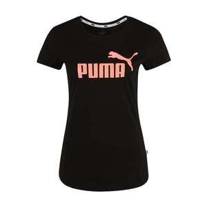 PUMA Tričko 'ESS+ Metallic' čierna / koralová vyobraziť