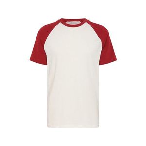 By Garment Makers Tričko 'Sven' vínovo červená / biela vyobraziť