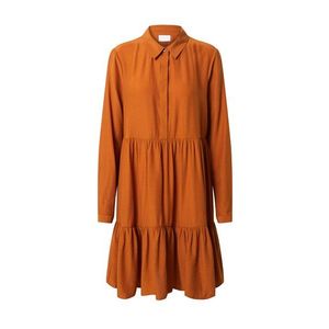 VILA Košeľové šaty oranžovo červená vyobraziť