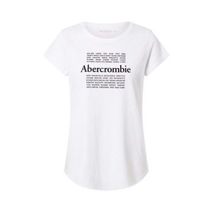 Abercrombie & Fitch Tričko biela / čierna vyobraziť