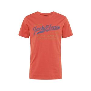 JACK & JONES Tričko tmavožltá / oranžovo červená / modrá vyobraziť