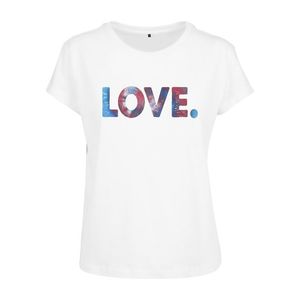 Merchcode T-Shirt 'Love' zmiešané farby / biela vyobraziť
