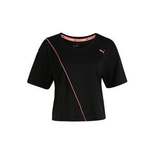 PUMA Funkčné tričko čierna / oranžová vyobraziť