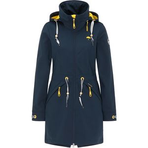 Schmuddelwedda Prechodný kabát námornícka modrá / žltá vyobraziť