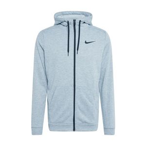 NIKE Športová mikina so zipsom tmavosivá / čierna vyobraziť