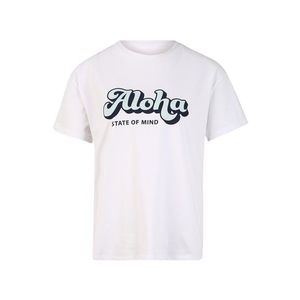 Hey Honey Funkčné tričko 'Aloha' tyrkysová / biela / čierna vyobraziť
