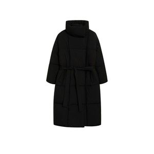 MANGO Zimný kabát čierna vyobraziť