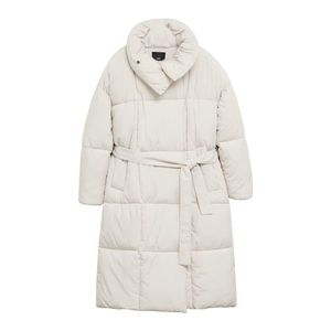 MANGO Zimný kabát biela vyobraziť