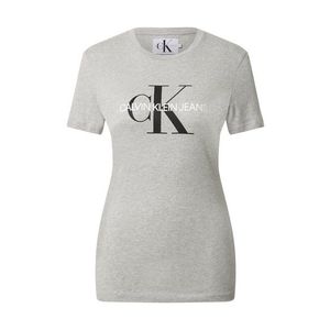 Calvin Klein Jeans Tričko svetlosivá / čierna / biela vyobraziť