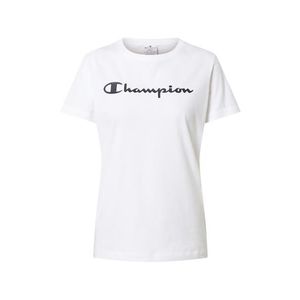 Champion Authentic Athletic Apparel Tričko biela / čierna vyobraziť