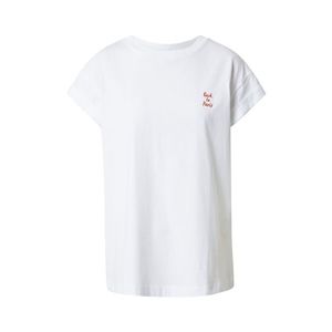 Rich & Royal Tričko 'Boyfriend Shirt' oranžová / biela vyobraziť
