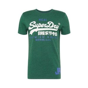 Superdry Tričko modrá / zelená melírovaná / biela vyobraziť