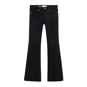 MANGO Jeans 'Flare' čierny denim vyobraziť