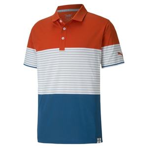 PUMA Funkčné tričko 'Taylor' nebesky modrá / biela / sivá / oranžová vyobraziť