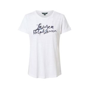 Lauren Ralph Lauren Tričko 'HAILLY' biela / námornícka modrá vyobraziť