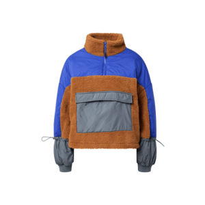 Urban Classics Prechodná bunda tmavosivá / karamelová / neónovo modrá vyobraziť