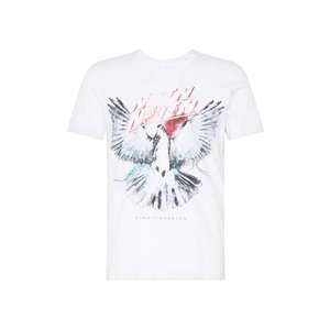 EINSTEIN & NEWTON Tričko 'White Bird ' sivá / biela / červená vyobraziť