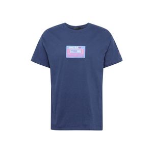 Mennace Tričko 'PRIDE CASSETTE' námornícka modrá / svetlomodrá / ružová vyobraziť