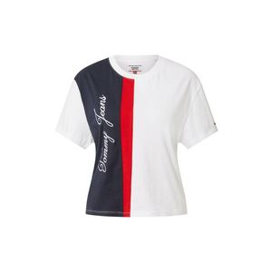 Tommy Jeans Tričko námornícka modrá / biela / červená vyobraziť