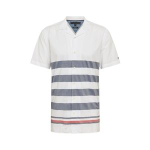 TOMMY HILFIGER Košeľa 'BRETON' tmavomodrá / biela vyobraziť