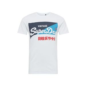 Superdry Tričko 'PRIMARY' biela / červená / modrá / námornícka modrá vyobraziť