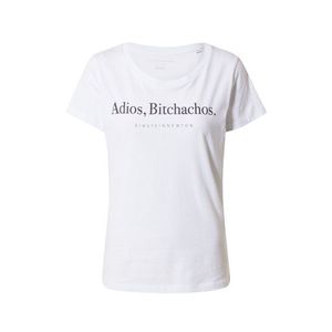 EINSTEIN & NEWTON Tričko 'Bitchachos' biela / čierna vyobraziť