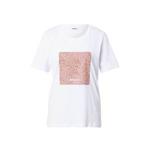 MOSS COPENHAGEN Tričko 'Alva' ružová / biela vyobraziť