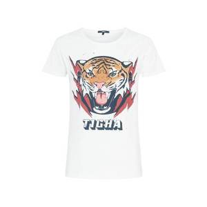 tigha Tričko 'Tiger Wren' biela / hnedá / červená / čierna vyobraziť