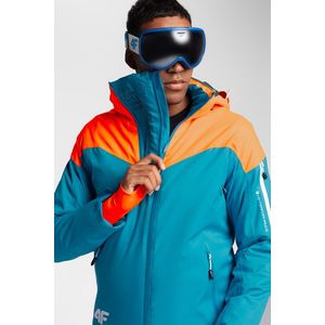 Pánska lyžiarska bunda KUMN152 – tyrkysová vyobraziť