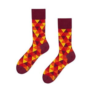 Červeno-žlté ponožky Flame Triangels vyobraziť