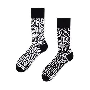 Čierno-biele ponožky Black Maze vyobraziť