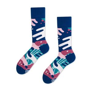 Modro-ružové ponožky Scribbles vyobraziť