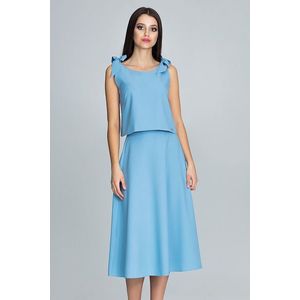 Modrý komplet top + sukňa M578 vyobraziť