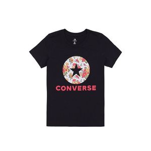Čierne tričko Converse in Bloom Floral Tee vyobraziť
