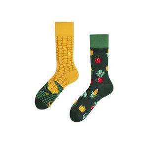 Žlto-zelené ponožky Veggie Mix vyobraziť