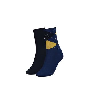Modré ponožky Check Sock - dvojbalenie vyobraziť