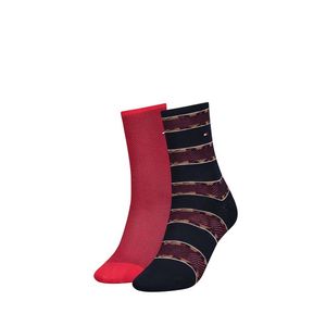 Modro-červené ponožky Leopard Stripe - dvojbalenie vyobraziť