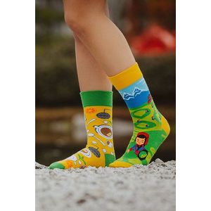 Žlto-zelené ponožky Tea vyobraziť