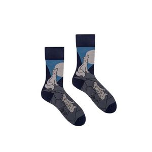 Modro-sivé ponožky Wolves vyobraziť